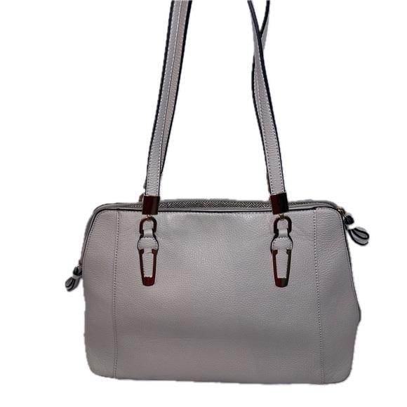 Purse Over the Shoulder Handle Bag Canvas Handbag Zipper Closure Pockets Square - Picture 1 of 9